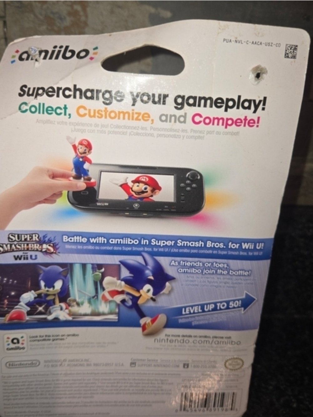 Nintendo amiibo Super Smash Bros. Sonic Figure - Blue - Picture 4 of 4